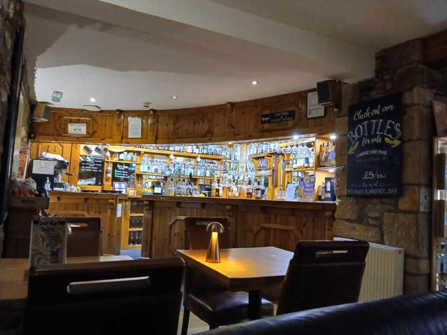 Whisky bar at Dornoch Castle