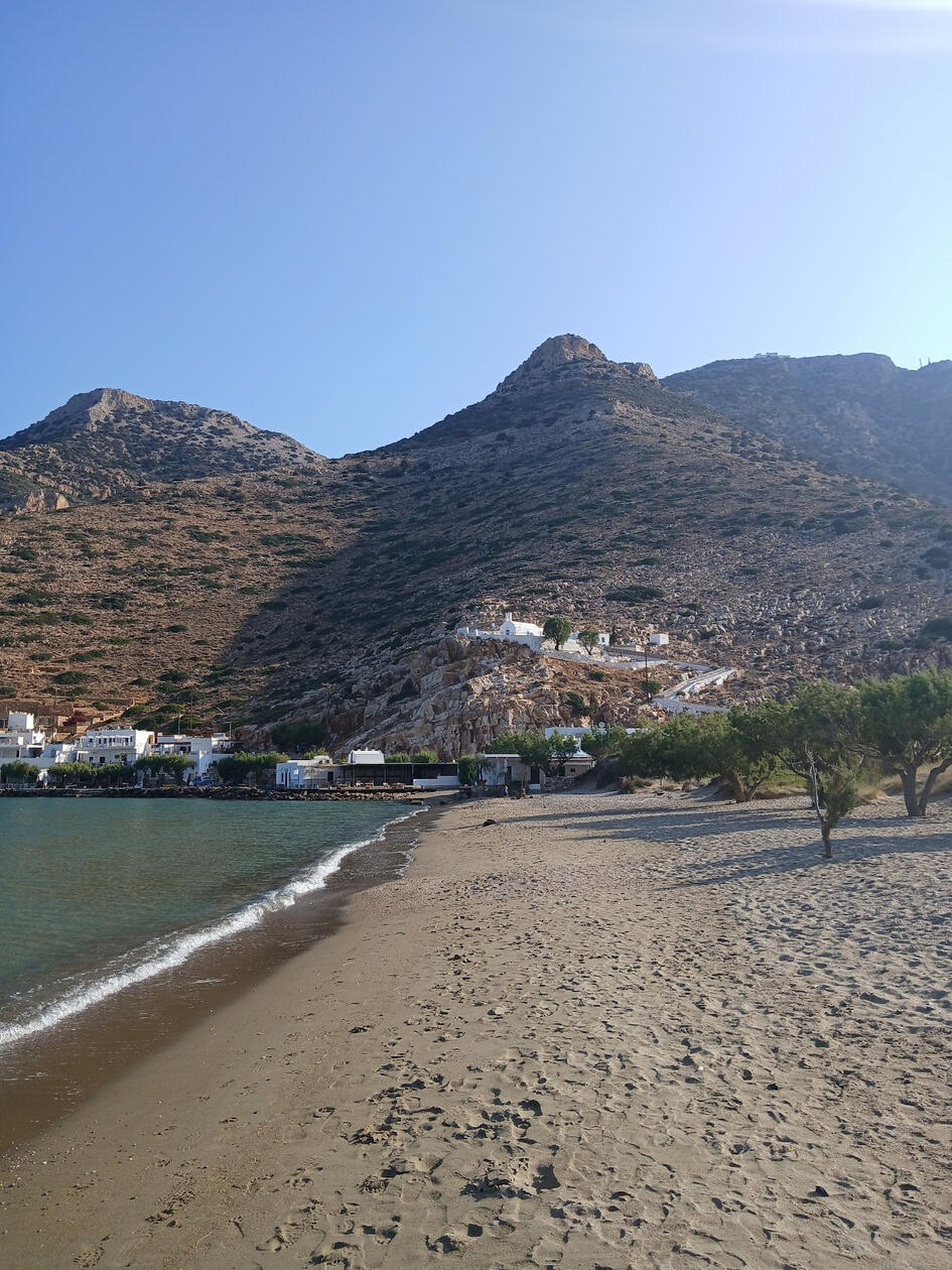 Looking up at the church