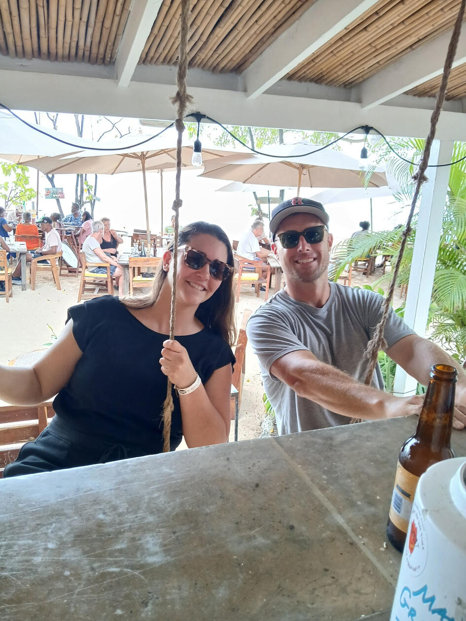 Hanging with my friend Veronica