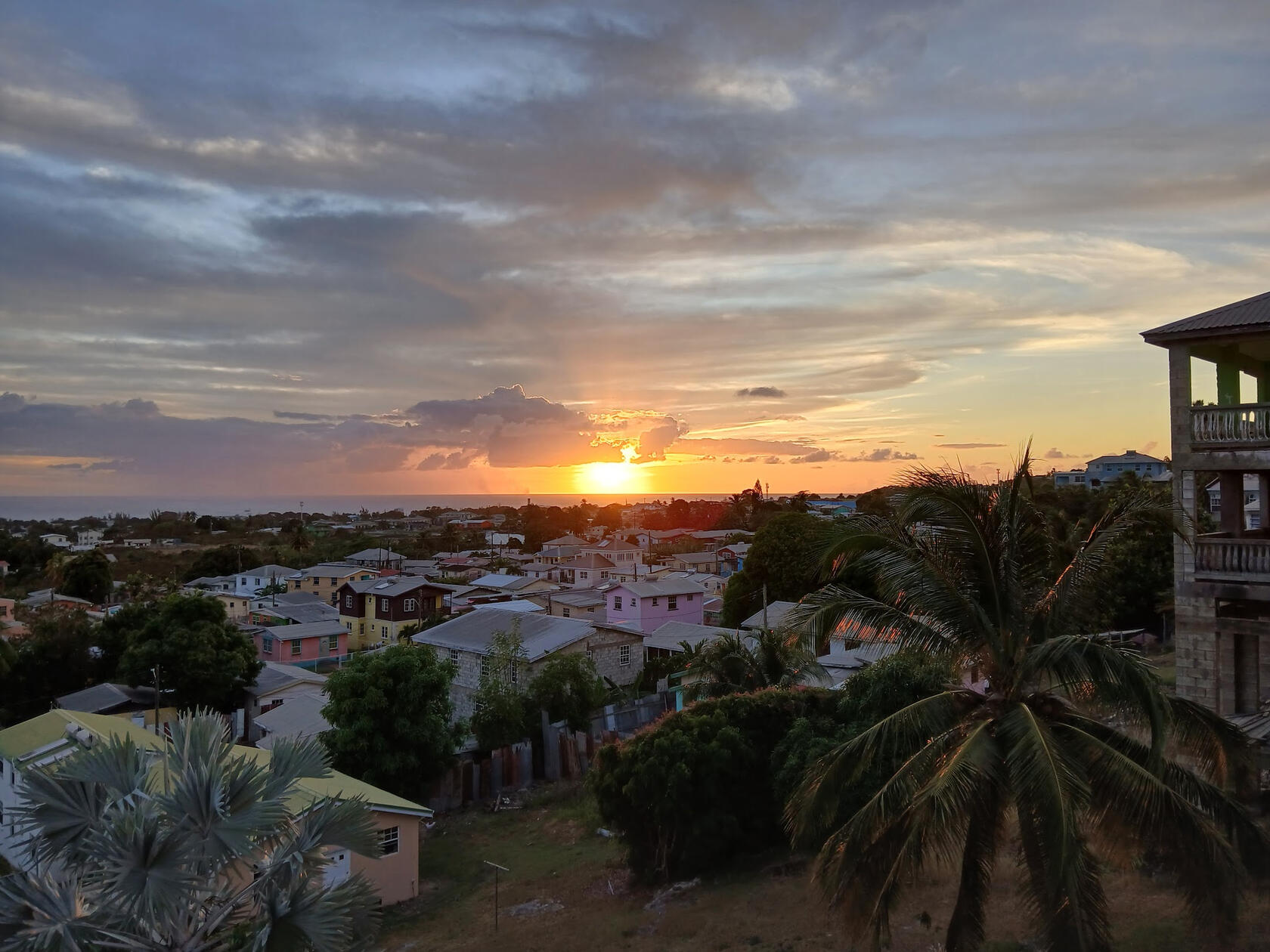 Sunset from the deck