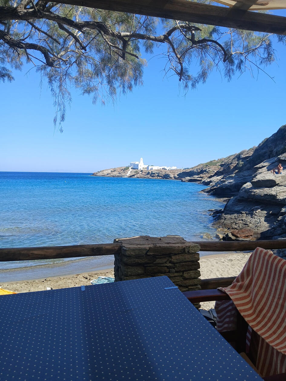 Every good taverna in the Greek islands has this view